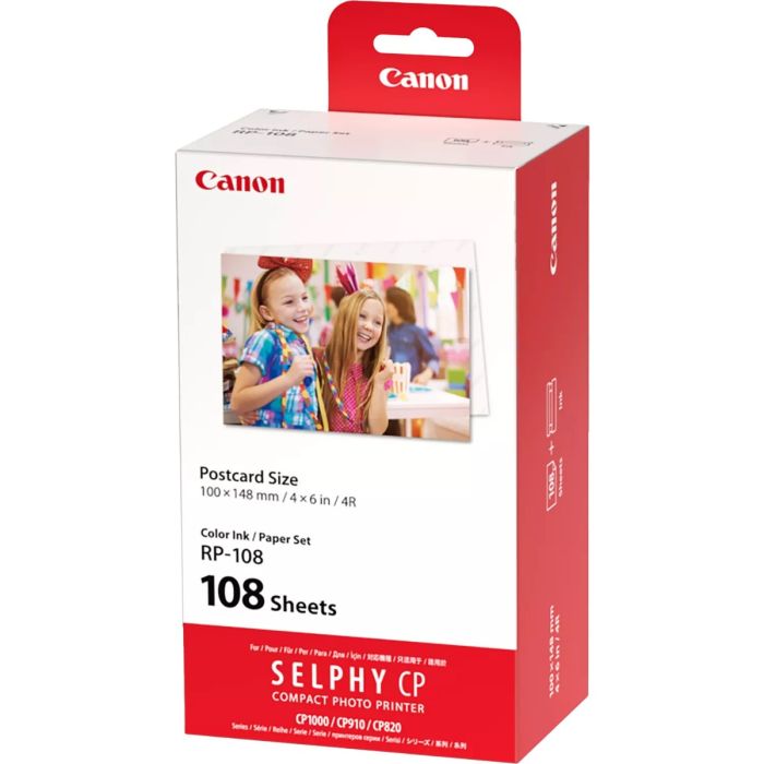 Canon Selphy RP-108 Colour Ink + Paper Set 100x148mm /108 Sheets