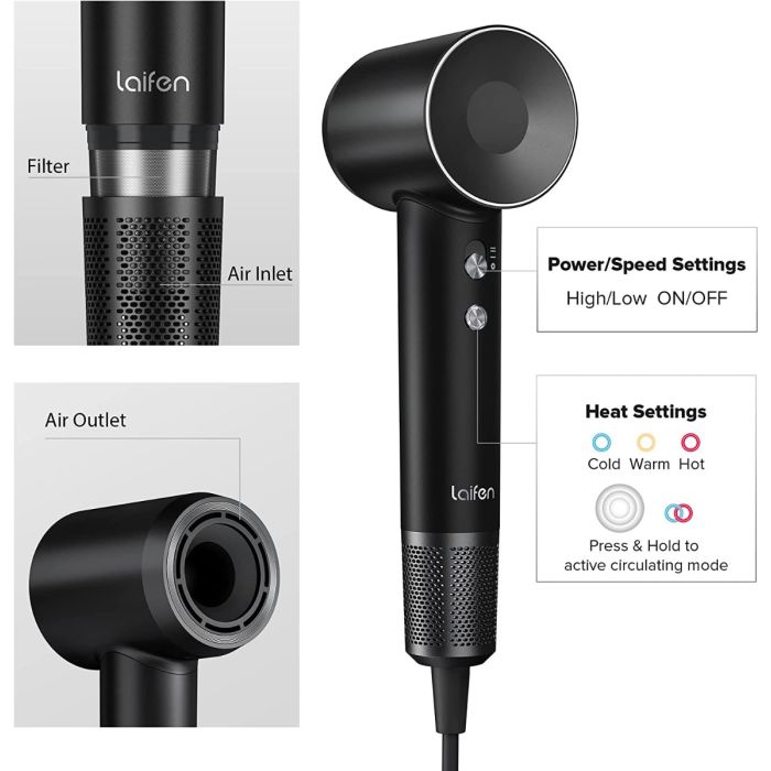 Laifen SWIFT SPECIAL hair dryer black