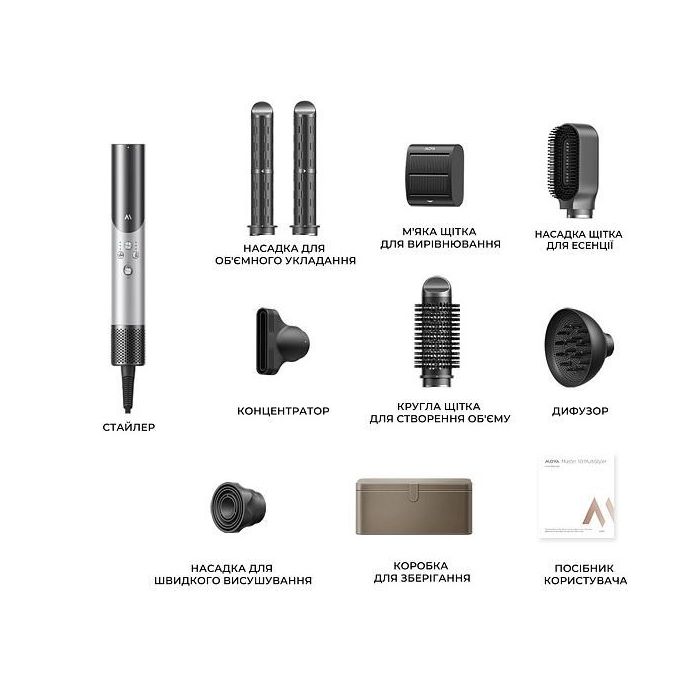 Mova Master 10 multi-styler Lunar silver (AMM A10)