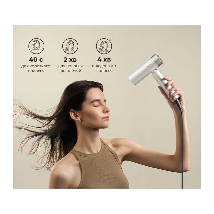 Mova Flip 10 hair dryer Pearl white (AMFL10)