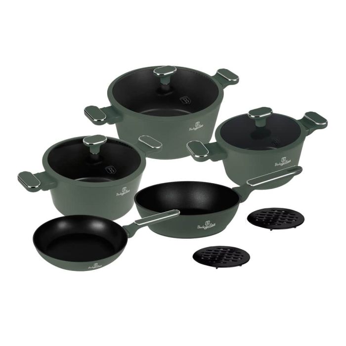 Berlinger Haus BH8207 Matte green cookware set 10pcs
