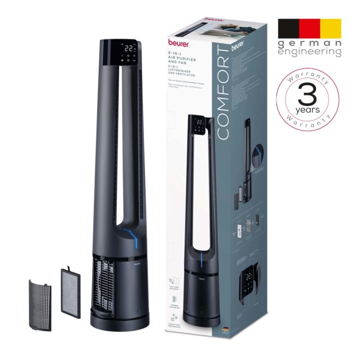 Beurer LV500 PureFlow 2-in-1 air purifier and fan