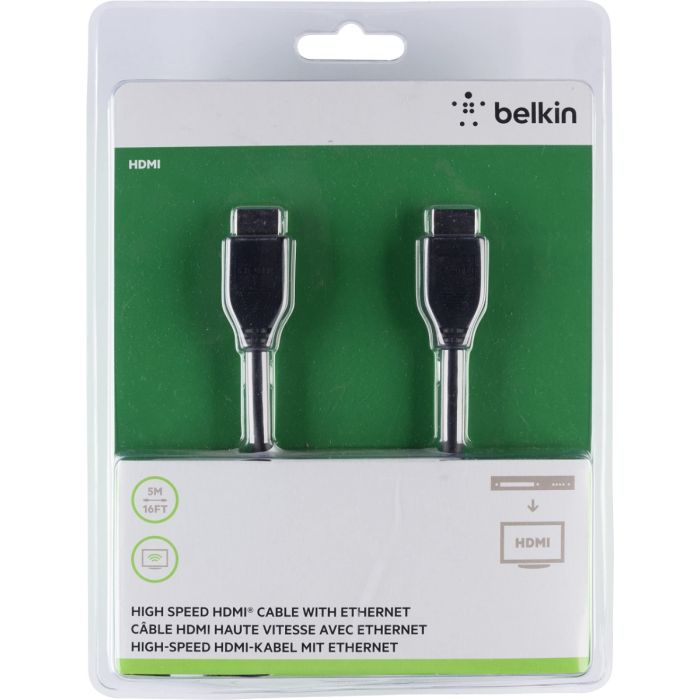 Belkin High-Speed HDMI Cable with Ethernet 4K/Ultra HD Compatible, 5M / F3Y021BT5M