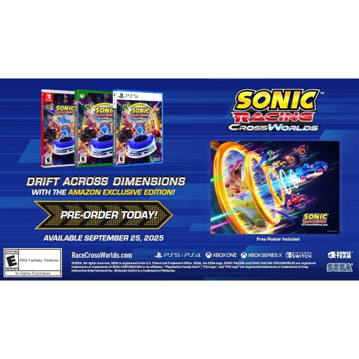 PS5 SONIC RACING CROSS WORLDS