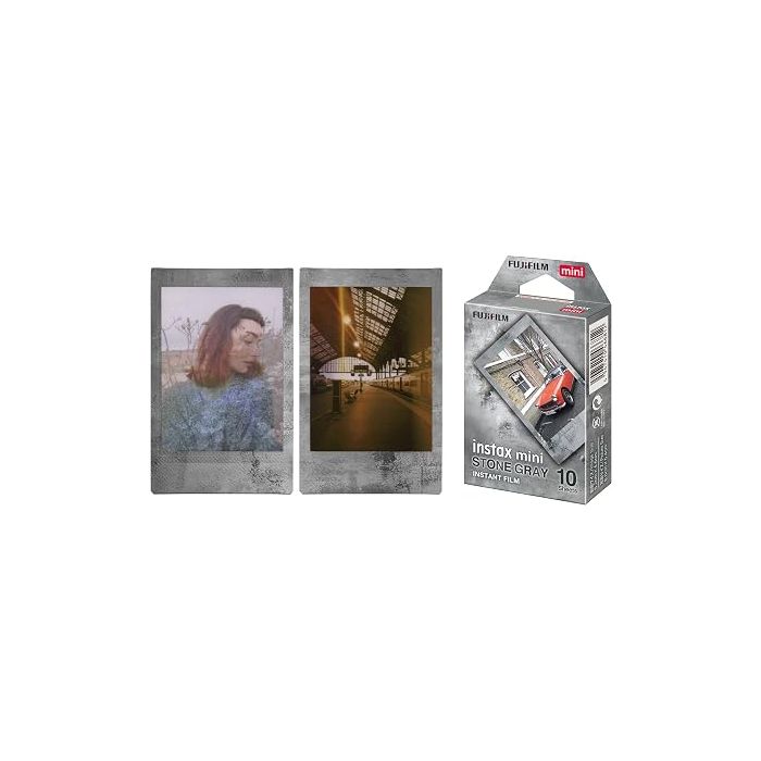 Fujifilm Instax Mini 10 Pack Designer Film Stone gray