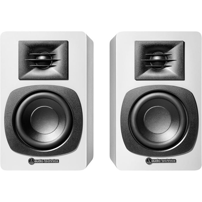 Audio-Technica AT-SP3X Bookshelf Speakers, White / AT-SP3XWH