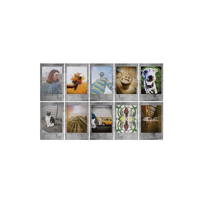 Fujifilm Instax Mini 10 Pack Designer Film Stone gray