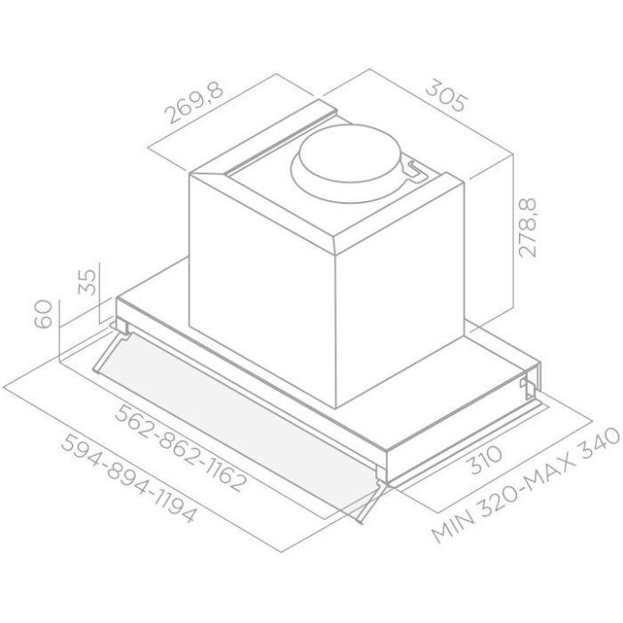 Elica BOXIN LX/BL MAT/A/60