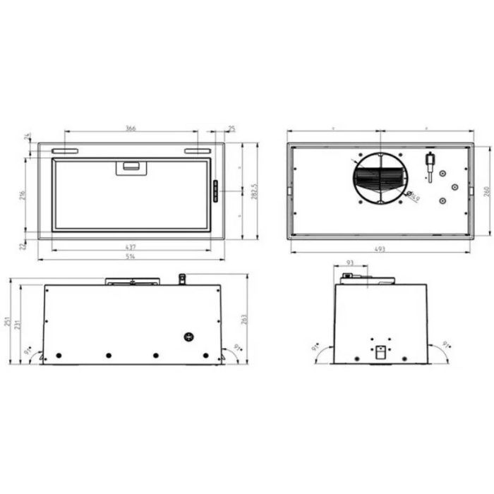Elica FOLD BL MAT/A/52