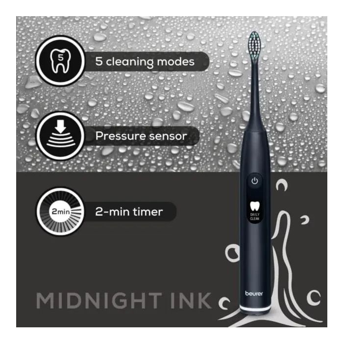 Beurer SC50 electric sonic toothbrush midnight ink