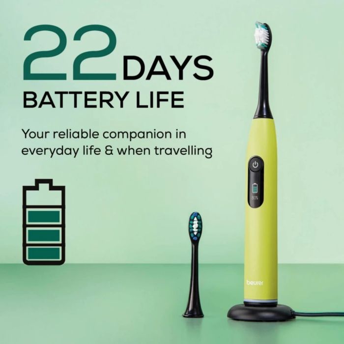 Beurer SC50 electric sonic toothbrush splashy lemon