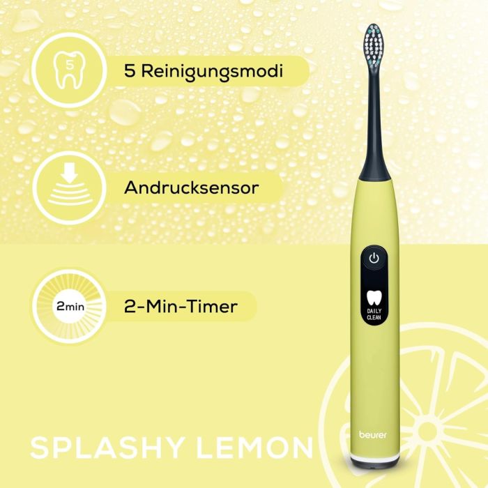 Beurer SC50 electric sonic toothbrush splashy lemon