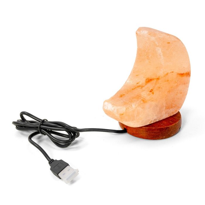 Barry Salt lamp Luna with USB