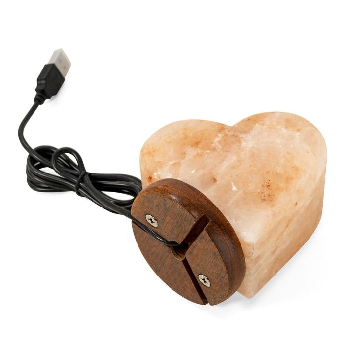 Barry Salt lamp Heart with USB