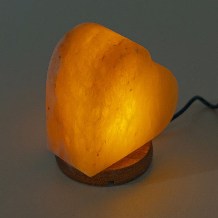 Barry Salt lamp Heart with USB