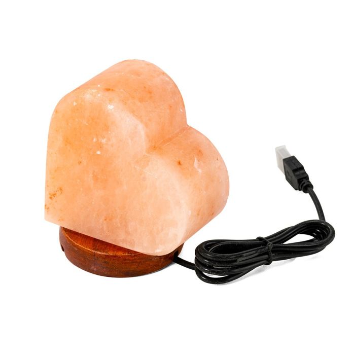 Barry Salt lamp Heart with USB