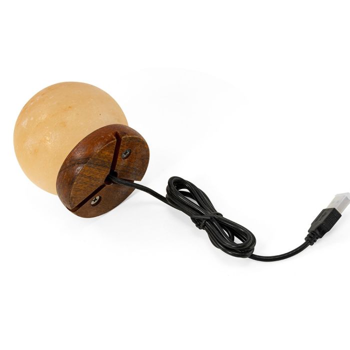 Barry Salt lamp Globe with USB