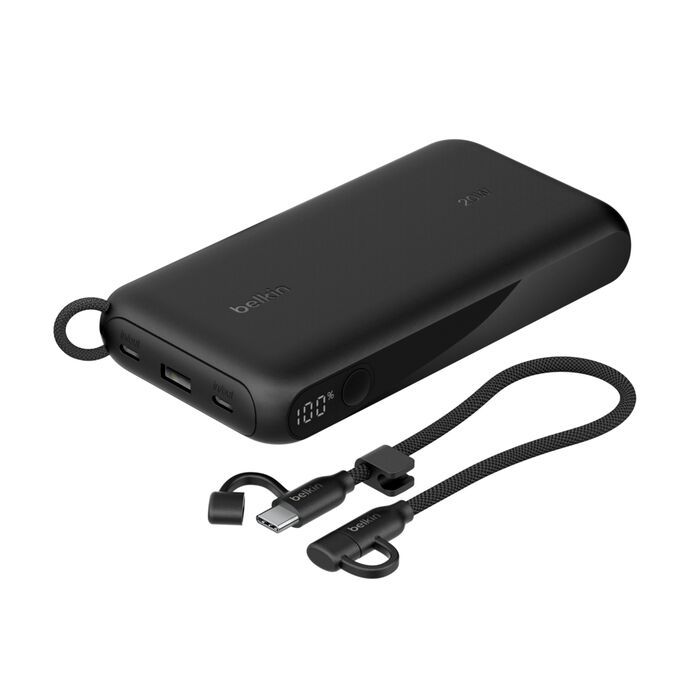 Belkin 20K PD20W Power Bank With Display, Black/BPB028HQBK