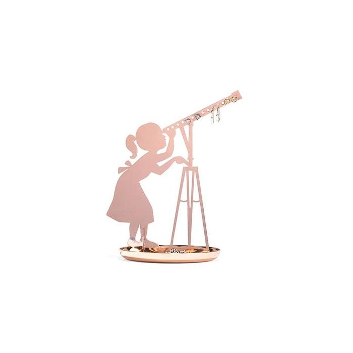Kikkerland JK19-CO COPPER STARGAZER JEWELRY HOLDER