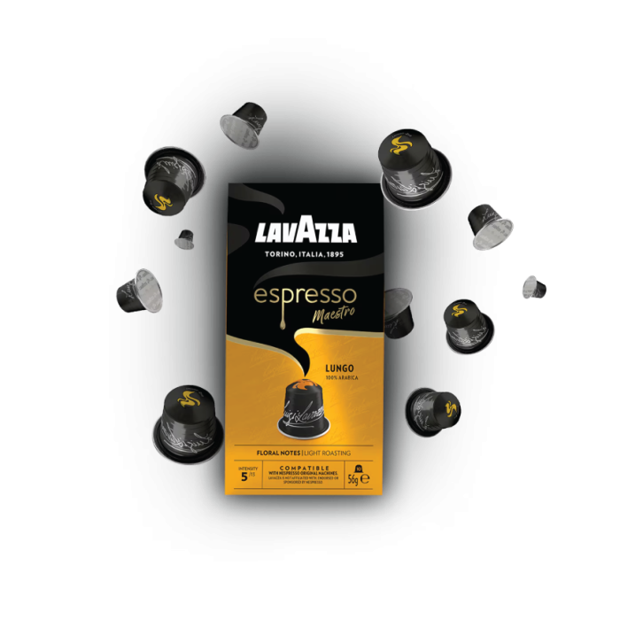 Lavazza Maestro lungo Nespresso capsules 56g