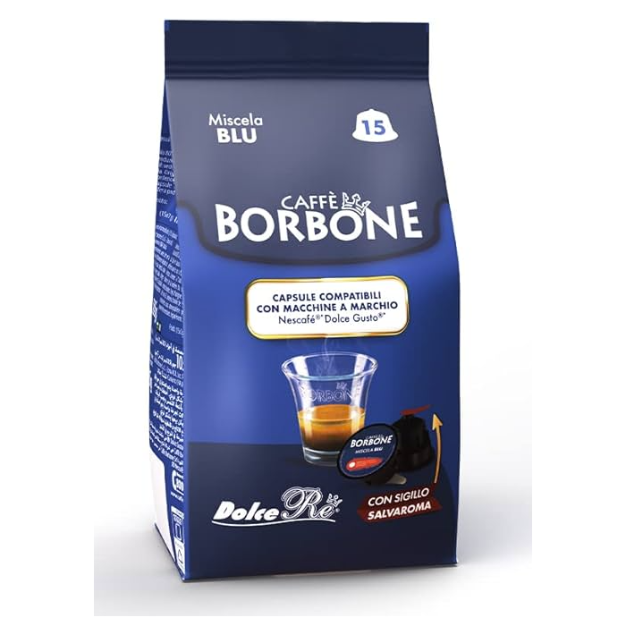 Borbone Coffee capsules Dolce Gusto blue 105g