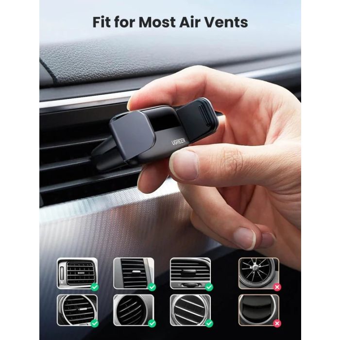 UGREEN Air Vent Aluminum Phone Holder (PC+Aluminum alloy)/10422
