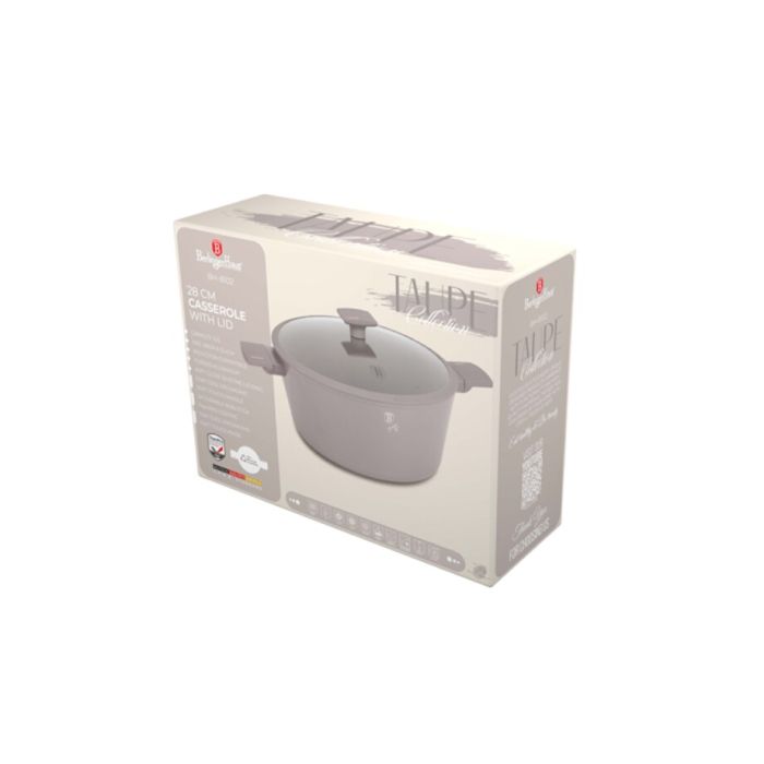 Berlinger Haus BH8102 Taupe casserole with lid 28cm
