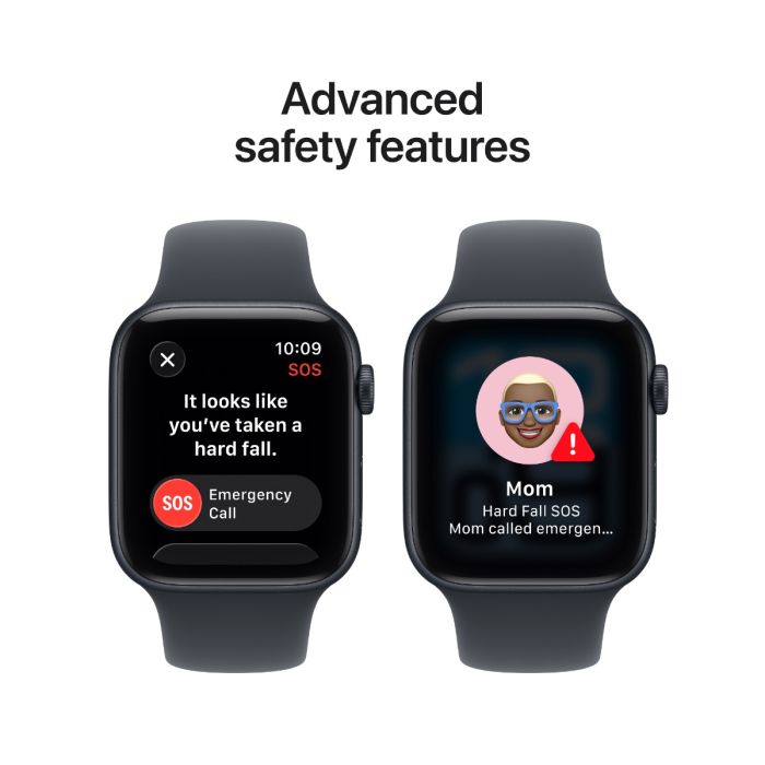 Apple Watch SE 3 GPS 44mm Midnight , Midnight Sport Band - S/M /MEHN4RK/A