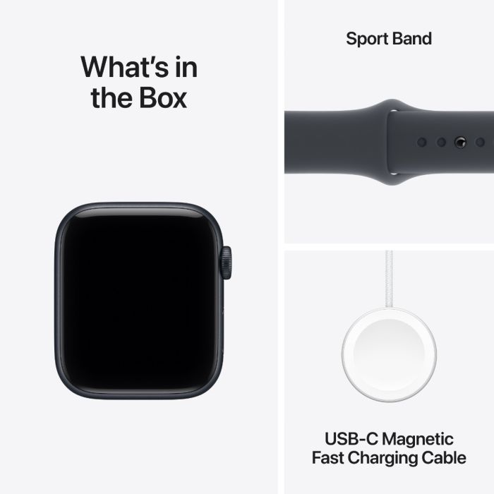 Apple Watch SE 3 GPS 44mm Midnight , Midnight Sport Band - S/M /MEHN4RK/A