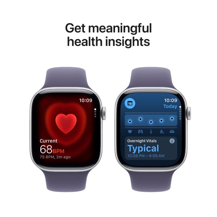 Apple Watch Series 11 GPS 46mm Silver, Purple Fog Sport Band - M/L /MEVA4RK/A