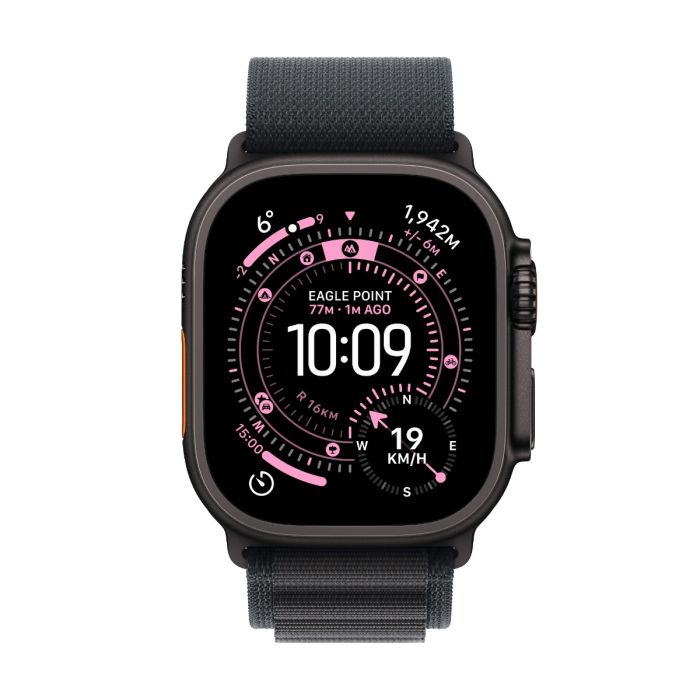 Apple Watch Ultra 3 49mm Black Titanium, Black Alpine Loop - Large /MF0X4QI/A