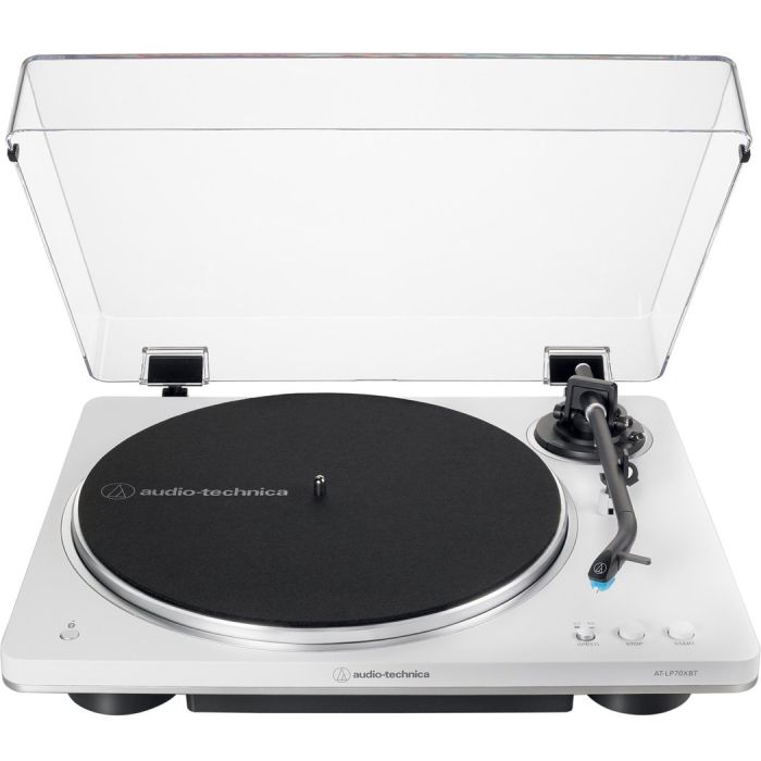 Audio-Technica AT-LP70XBTBS Turntable, White/Silver / AT-LP70XBTWS
