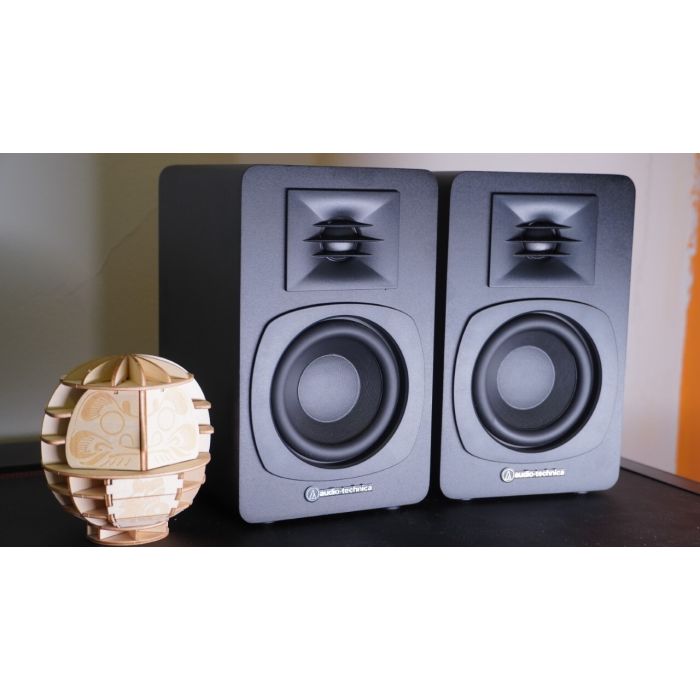 Audio-Technica AT-SP3X Bookshelf Speakers, Black / AT-SP3X