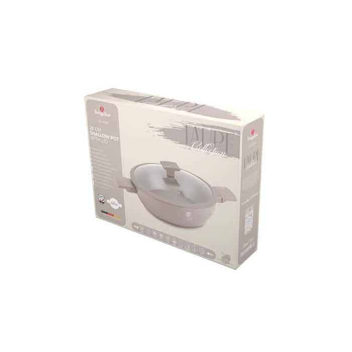 Berlinger Haus BH8098 Taupe shallow pot with lid 28cm