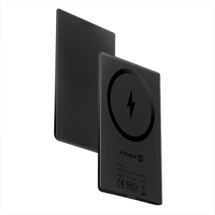 Evelatus Super Slim Wireless Power Bank 3000mAh Black /EVEP03PBSSB