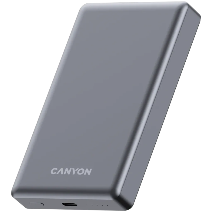Canyon CNS-CPB510DG/10000mAh Magnetic Power Bank, Grey