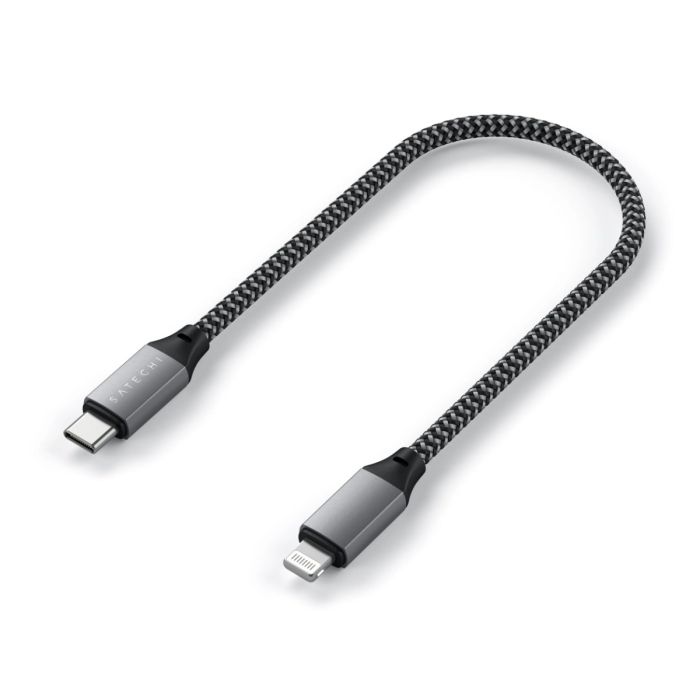 Satechi Type C To MFI Cable 10 Inch- Space Gray /ST-TCL10M