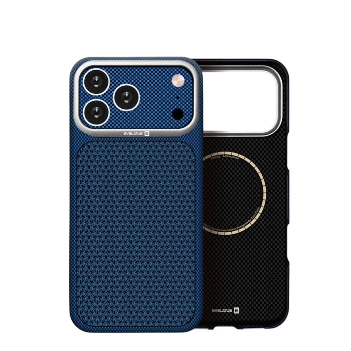 Evelatus iPhone 18 Pro Max Carbon Premium Edition MagSafe Case, Midnight Blue /1950789