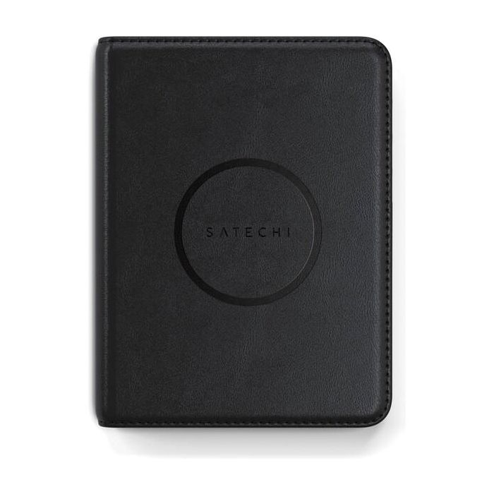 Satechi Vegan Leather Passport Cover with Find My, Black /ST-VPCK