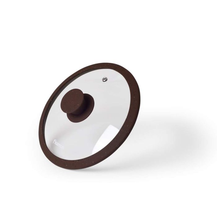 Fissman 9967 ARCADES silicon glass lid dark brown 20cm