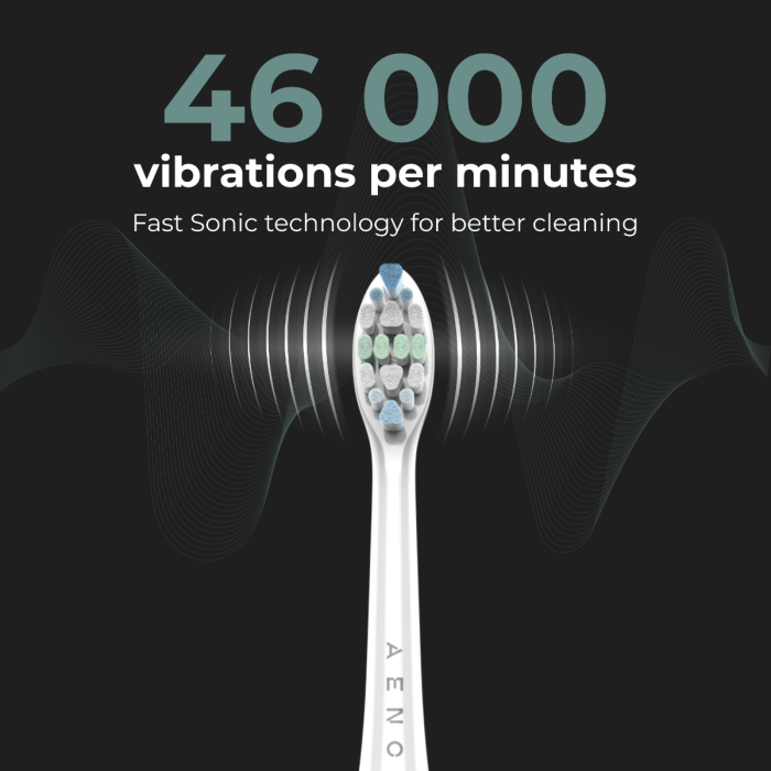 AENO ADB0003 Sonic Electric Toothbrush, DB3,White