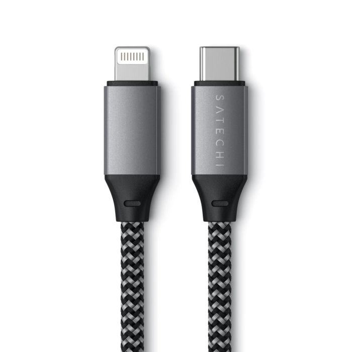 Satechi Type C To MFI Cable 10 Inch- Space Gray /ST-TCL10M