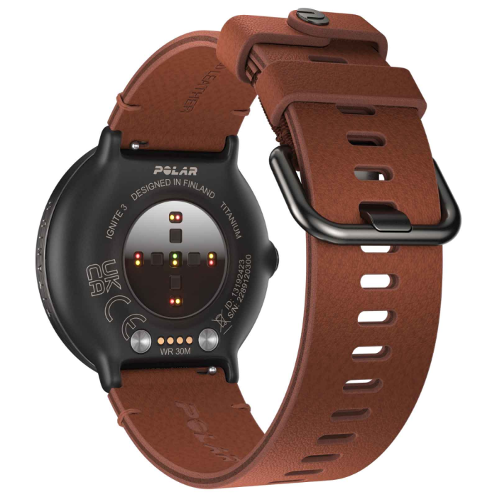 Polar ignite 3 ti lthr brnz m/l