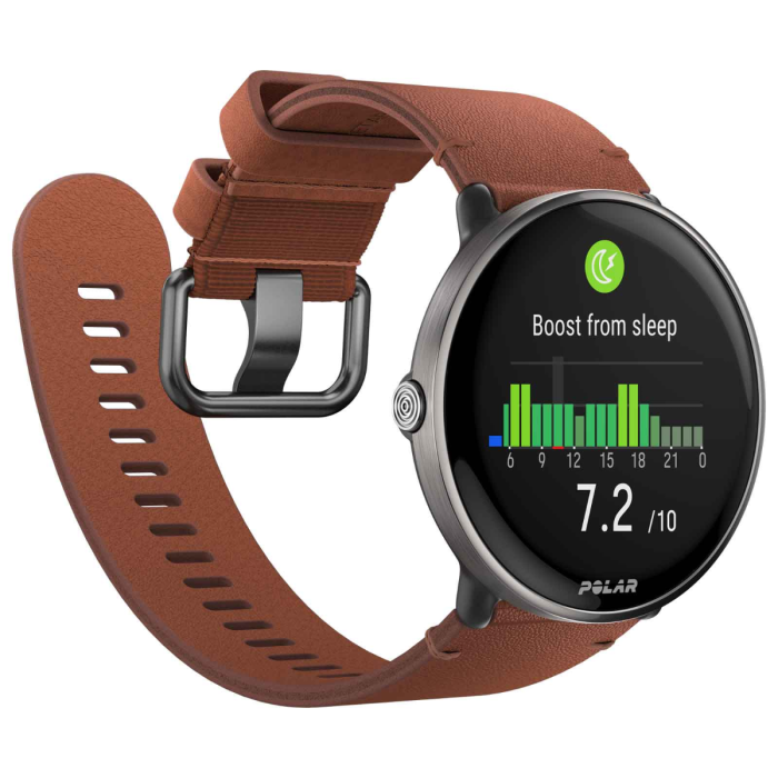 Polar ignite 3 ti lthr brnz m/l