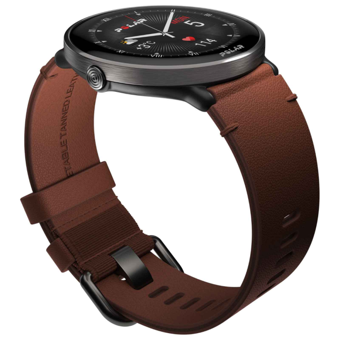 Polar ignite 3 ti lthr brnz m/l