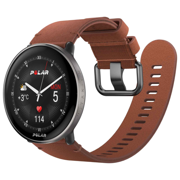 Polar ignite 3 ti lthr brnz m/l