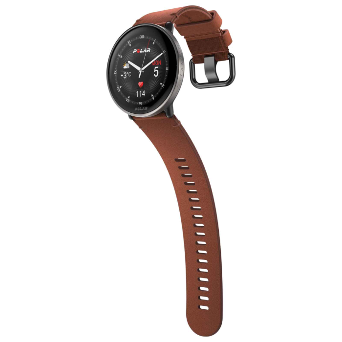 Polar ignite 3 ti lthr brnz m/l