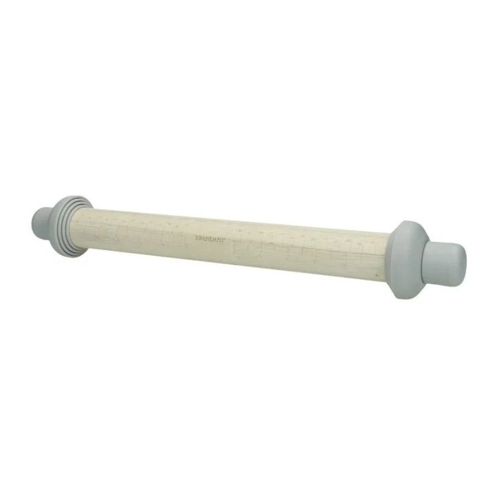Brandani 51573 adjustable rolling pin dove grey 44.5cm