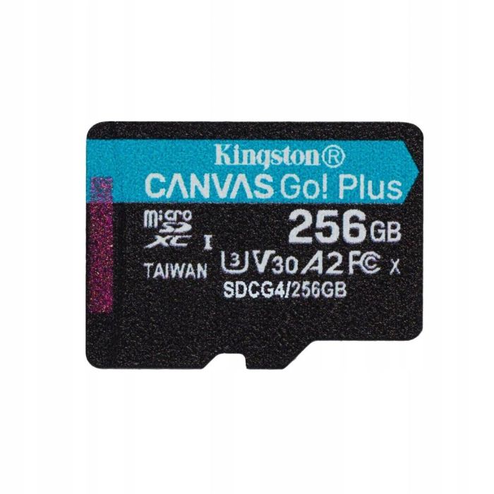 Kingston Canvas Go Plus microSD Memory Card 256GB (SDCG4/256GB)