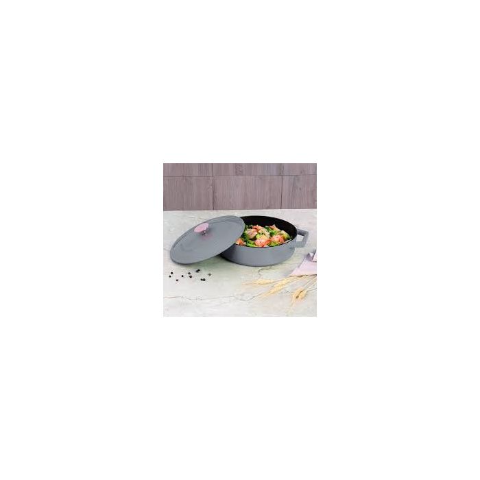 Berlinger Haus BH6527 Taupe cast iron shallow pot 26cm